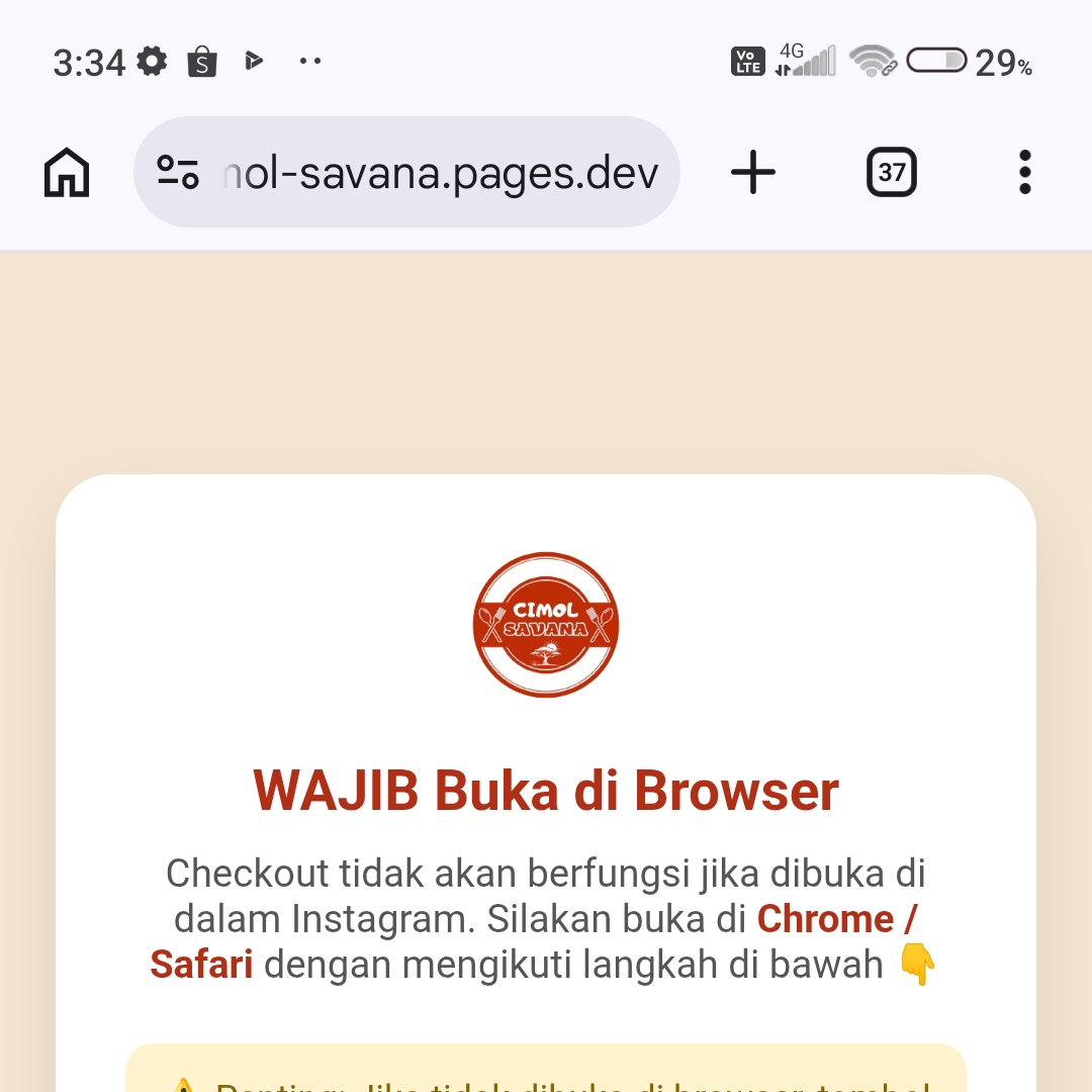 Berhasil di browser